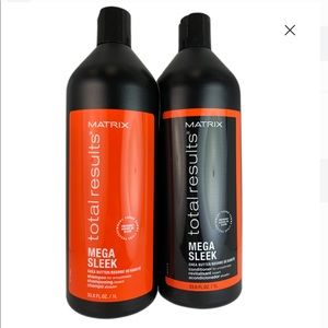 Matrix Sleek Shampoo and Conditioner Liter Set